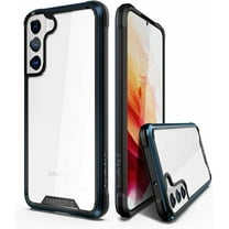 CaseBorne R Series Case for Samsung [Galaxy S22 5G] Aluminum Frame Clear Backplate - Blue