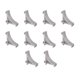 thumbnail image 1 of 10 Pieces 2.3cm Aluminum Alloy Silver Refrigerator Shelf Support Hooks, 1 of 3