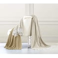 thumbnail image 1 of Allure Jeté Batik 100 % Coton, Café au Lait, Standard (Lot de 2), 1 of 4