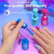 Beetles Gel Nail Polish Set, Stay Shining Chromatique Shades, 6 Colors, 1.52 fl oz