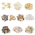 thumbnail image 3 of Julie Wang 170PCS/Box 10-30mm Sea Shell Cowrie Conch Starfish 10 Style Ocean Beach Spiral Seashell for Resin Craft Candle Making Wishing Bottle Wedding Home Fish Tank Decoration, 3 of 5