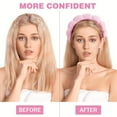 thumbnail image 2 of Spa Headband & Wrist Bands For Women, Skincare Headband & Wristband For Washing Face, Makeup Headband Wrist Scrunchies Puffy Sponge Spa Headband Terry Towel Cloth Fabric Bubble Head Band For Skincare,, 2 of 4