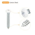 thumbnail image 4 of Tornillos blancos ST4x30mm, tornillos autorroscantes, paquete de 50, tornillos Phillips de cabeza plana para trabajos en madera, 4 of 5