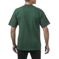 thumbnail image 2 of Pro Club Men's Heavyweight Cotton Short Sleeve Crew Neck T-Shirt, Forest Green, 3X-Large, 2 of 6