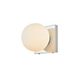 thumbnail image 6 of Living District Jaylin 1 light Chrome and frosted white Bath Sconce, 6 of 6