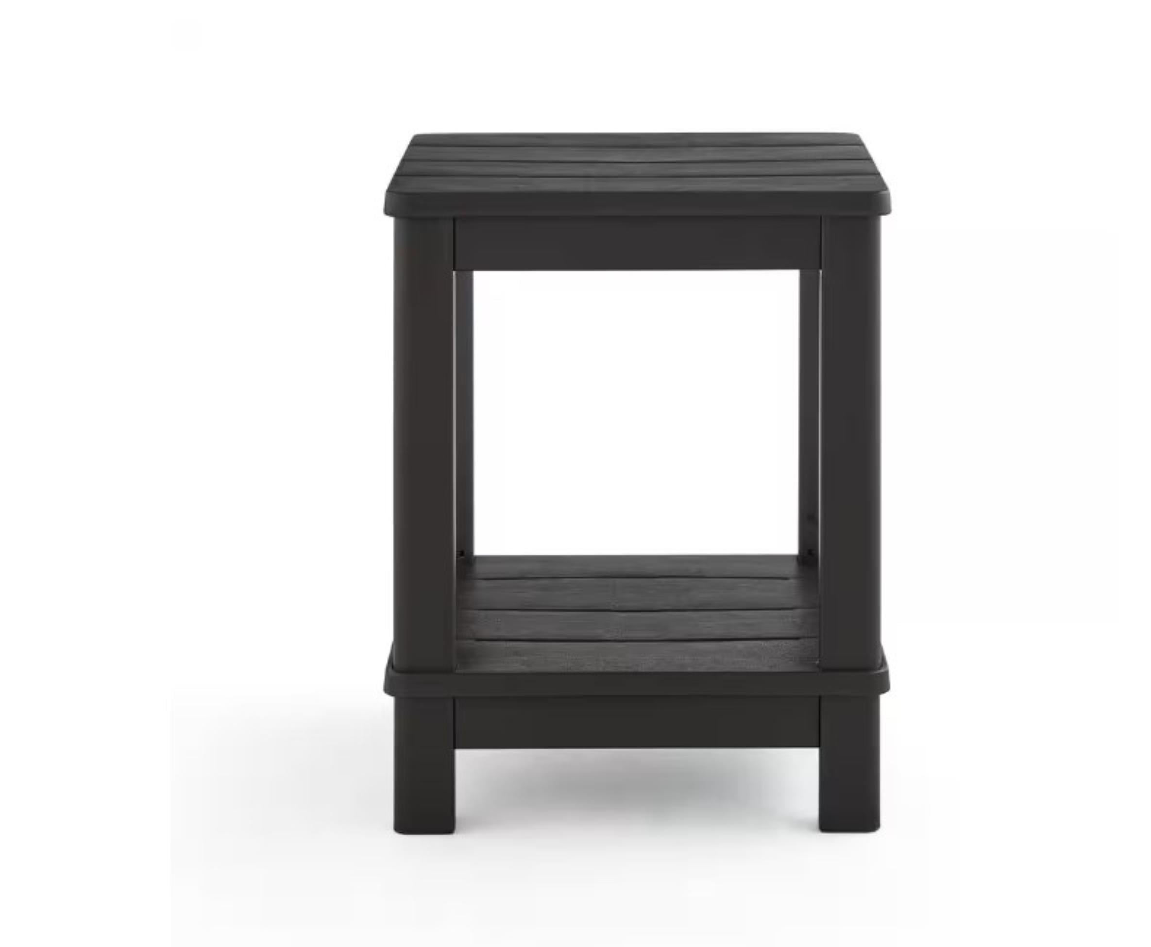 Keter 259978 Deluxe 20 in. Resin Brown Square Patio Side