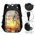 thumbnail image 3 of Cauagu Follow Your Dream Dreamcatcher Print Travel Laptop with USB Charging Port,Extra Large Backpack College Backpack Business Work Bag Casual Daypack Perfert for Men Women, 3 of 7