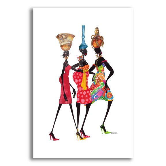 Epic Art 'To Market' by Shan Kelly, Acrylic Glass Wall Art, 12"x16"