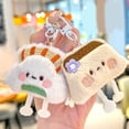 thumbnail image 4 of Giaone Mini Stuffed Bun/Dumpling/Sushi Keychain Adorable Plush Food Doll Pendant Gift, 4 of 15