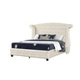 thumbnail image 2 of Sophia Crystal Tufted Modern Style Full Bed made with Wood in Cream, 2 of 5