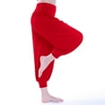 thumbnail image 5 of Manxivoo Yoga Pants Women Pants High Waisted Yoga Pants Hippie Pants Boho Beach Plus Size Palazzo Pants Yoga Pants Closing Dance Pants Chi Pants Yoga Clothes Leggings Women's Pants Red, 5 of 8
