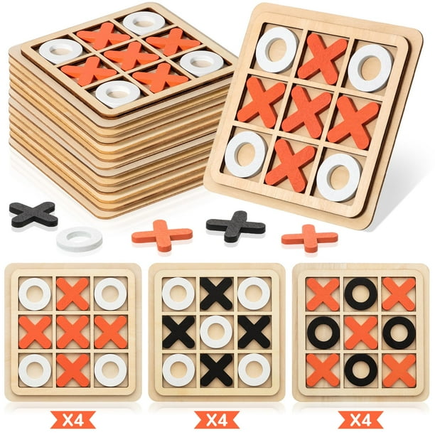 Juego de mesa Tic Tac Toe Libima Wooden Minijuegos de mesa familiares x12