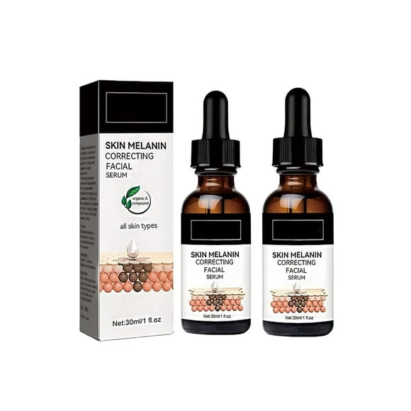 Melanin Correcting Facial Serum Dark Spot Correcting Glow Serum Mild and Not Stimulating for Any Part (2pcs)