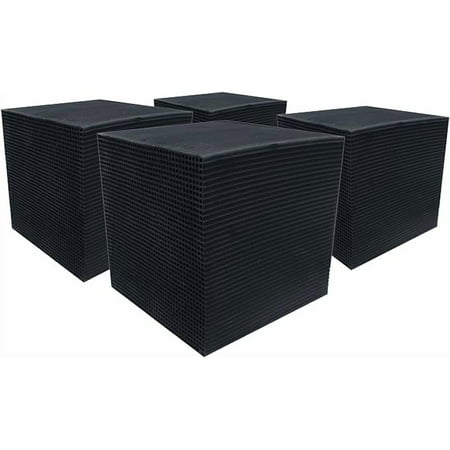4 PACK Eco-Aquarium Water Trough Purifier Cube -4&times;4 Horse Water Trough / Fish Tank Water Purifier Cube Activated Carbon Livestock Water Purifier Cube for Aquarium Ponds - Ultra Strong Water Filter