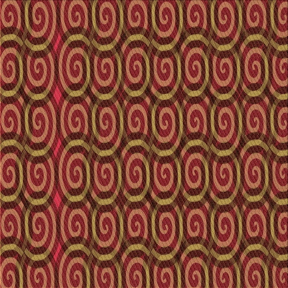 Ahgly Company Machine Washable Indoor Square Transitional Cranberry Red Area Rugs, 5' Square