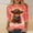 A-Red, variant on CLOISE 3/4 Sleeve Tops Casual for Women Plus Size Christmas Cow Crew Neck Tee Shirts Pullover Slim Festive Holiday Photos Clothes S
