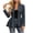 Navy, variant on Sexlip Women Peplum Blazer Jacket Stand Collar Puff Long Sleeve All Over Pearl Beaded Open Front Fitted Waist Evening Party Semi Formal Outer Coat Black L