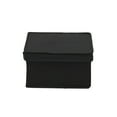 thumbnail image 6 of Household Essentials Medium Fabric Storage Bins, Set of 2, Storage Box with Fully Removable Lid, Luxe Black Fabric, 6 of 7