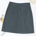 thumbnail image 7 of WTXUE Skirts for Women, Women's Corduroy Skirts Fall Winter High Waist Button Down A-Line Short Mini Skirt with Pockets (Grey M), 7 of 7