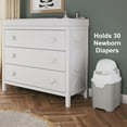 thumbnail image 6 of Foundations Mini Diaper Pail (Green), 6 of 9