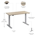 thumbnail image 6 of Move 60 Series 48W Adjustable Standing Desk in Natural Elm - Engineered Wood, 6 of 7