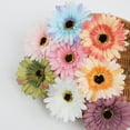 thumbnail image 4 of WBQ 10Pcs Artificial Gerbera Daisies Flowers Fake African Daisy Faux Flowers Silk Flowers for for Wedding Bridal Bouquet Party Home Kitchen Decor, 10.23 In Long, 4 of 6