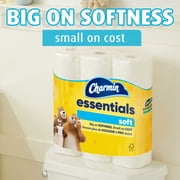 ورق تواليت ناعم من Charmin Essentials، 12 لفة ميجا، 330 ورقة لكل لفة