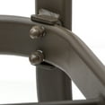 thumbnail image 2 of Pellebant Patio Bar Table Outdoor Metal & Glass Table with Umbrella Hole in Brown, 2 of 6