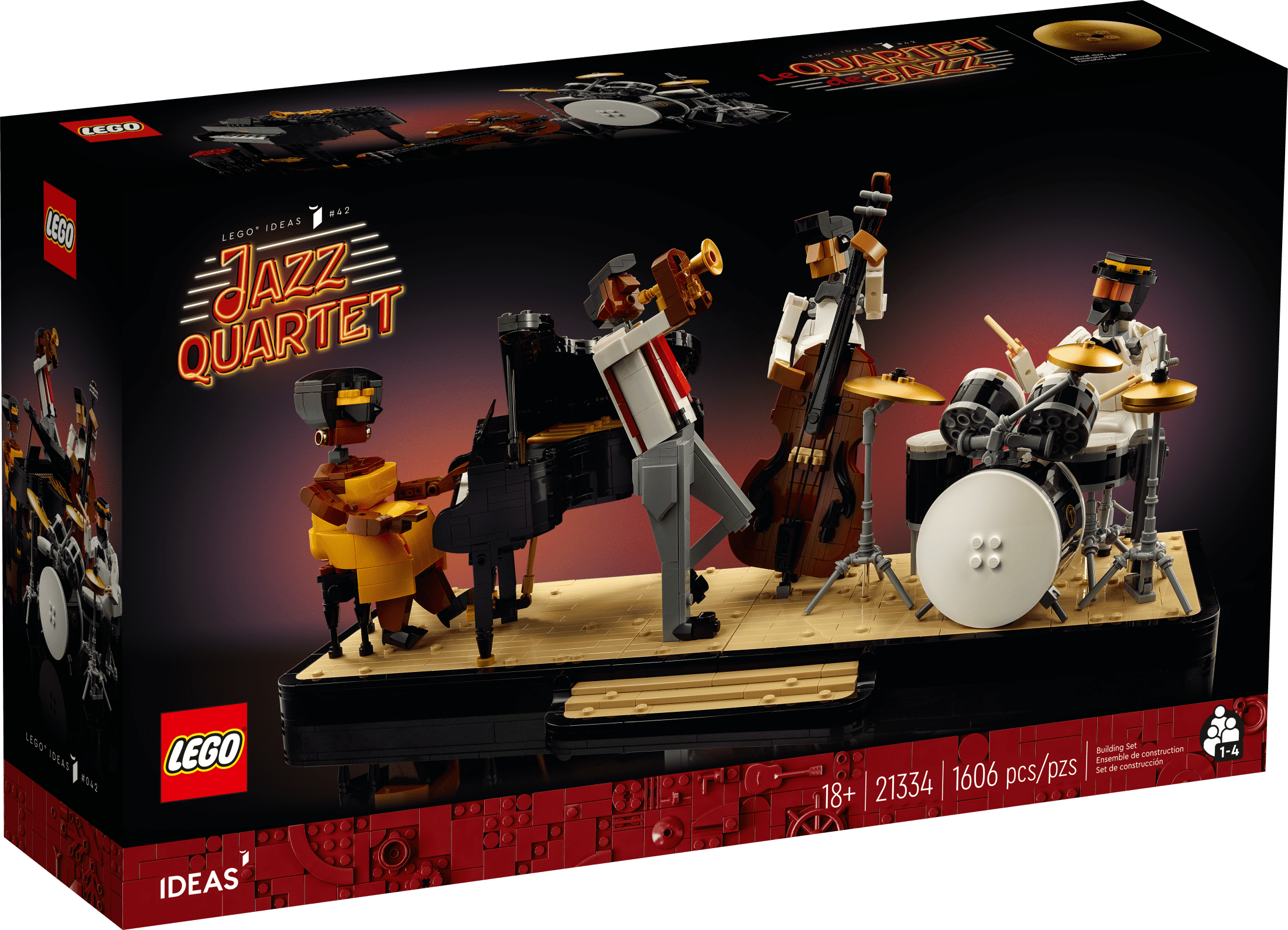 LEGO Ideas Jazz Quartet, Building Set for Adults Featuring LEGO Ideas Jazz Quartet, Building Set for Adults Featuring