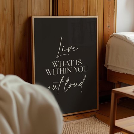Inspirational Quote Wall Art Print Minimalist Motivational Decor