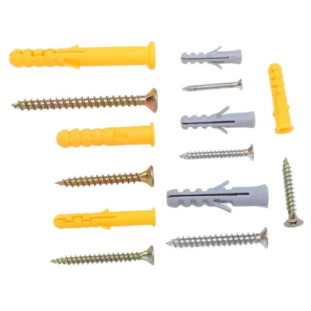 

Self Tapping Screw Set 210PCS Wall Anchors Screws Kit Carbon Steel Nylon Plastic For Curtain
