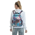 thumbnail image 5 of Yiaed Cute Underwater Axolotl Print Lightweight Backpack Travel Backpacks Hiking Daypack for Women Men, 5 of 5