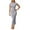Light Gray, variant on Women's Flowy Long Casual Dress Round Neck Solid Color Elegant Comfortable Daily Wear Fashion Outfit Womens Casual Trendy Midi Dresses