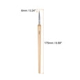 thumbnail image 2 of Uxcell 3pcs Detail Paint Brushes 6mm Nylon Miniature Painting Brush for Watercolor Acrylic Painting(00000#), 2 of 6