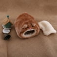 thumbnail image 5 of Nido Para Mascotas De Dibujos Animados, Color Marrón Oscuro, Suave Y Cálida Hamaca, Cama Tipo Cueva Con Diseño Colgante Para Hámster, Ardilla, Conejillo De Indias, Animales, 5 of 5