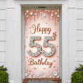 thumbnail image 5 of Studded Happy 55th Birthday Banner Golden Sparkle 55th Birthday Display Pink Background Glitter Design Decor Backdrop for 55th Birthday Party Adult Celebration Photo Backdrop, 5 of 9