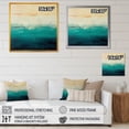 thumbnail image 4 of Designart "Minimalistic Beach Essence III" Abstract Wall Art - Modern Yellow Abstract Minimalism Hallway Wall Art Decor, 4 of 6