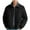 Black, variant on Wyobmus Men's Wool Blend Zip Up Jacket Notch Lapel Lightweight Casual Stylish Bomber Jackets With Pockets Navy