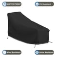 thumbnail image 4 of COVERS&ALL Chaise Lounge Cover, Chair Couch Sofa Protector, Patio Pool Garden Lawn Furniture, with Air Vents & Drawstrings, 12 Oz Waterproof, UV & Weather Resistant (82" W x 57" D x 32" H, Black), 4 of 7