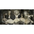 thumbnail image 2 of Wiley, Marta 32x17 Black Ornate Wood Framed with Double Matting Museum Art Print Titled - Sufi Dancer Men II, 2 of 4