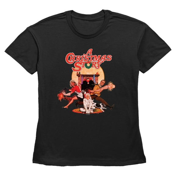 Womens A Christmas Story Retro Characters T Shirt