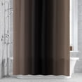 thumbnail image 4 of Ombre Abstract 36x72 Inches Waterproof Shower Curtain, Gradient Brown Black Bath Curtain Set with 12 Hooks Washable Shower Curtains for Bathroom Bathtub Decor, 4 of 9