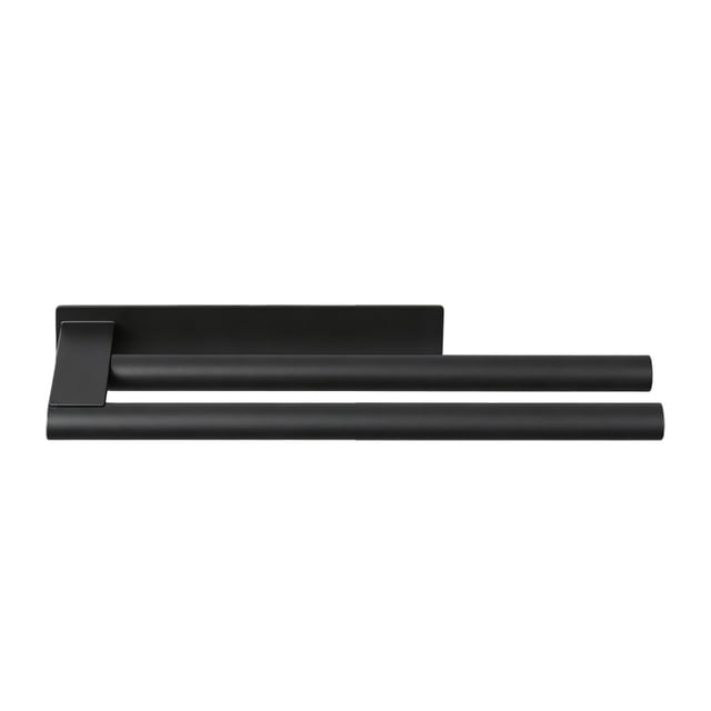 Wall Mounted No Drilling Stainless Steel Double Bar Towel Rack for Bathroom Storage and Organization