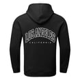 thumbnail image 4 of kpoplk Mens Hoodies Pullover Big and Tall, Men's Hooded Sweatshirts Long Sleeve Casual Waffle Knit Pullover Hoodies with Kanga Pocket(Black,S), 4 of 7