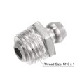 thumbnail image 3 of Unique Bargains Raccord Hydraulique Droit en Fer Nickelé Filetage M10 x 1mm Lot de 50, 3 of 5