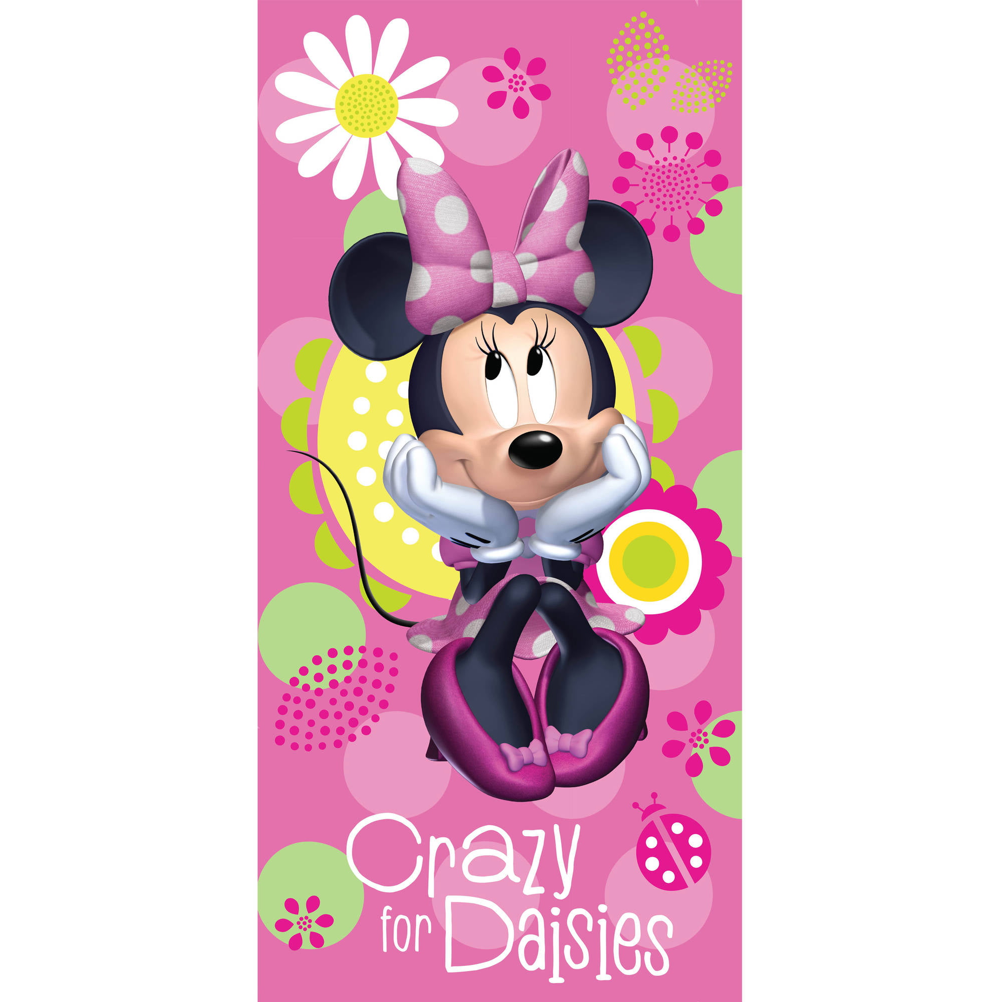 Disney Minnie Mouse Crazy for Daisies Beach Towel