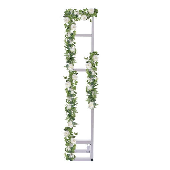 Miumaeov 2m Wedding Arch Backdrop Stand Balloon Frame Flower Rack Adjustable Height Garden Party Decor