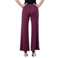 thumbnail image 3 of Womens Elastic Waist Palazzo Pants, 3 of 10