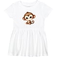 thumbnail image 3 of Inktastic Baby Monkey Girls Baby Dress, 3 of 5