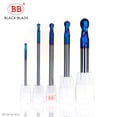 thumbnail image 3 of BB Ball Nose End Mill Tungsten Carbide Cutter CNC Router Bit Milling Tool R0.5 6mm 8mm 10mm HRC45 55 65 2 Flute FWZ, 3 of 7